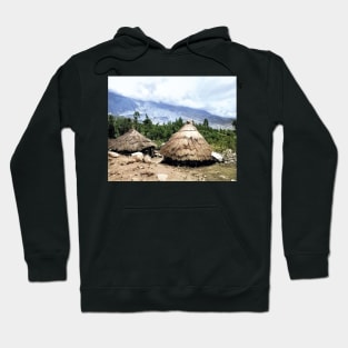 Colorized Vintage Photo of Andes Mountains Dwellings Hoodie